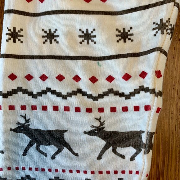 L'OVED BABY Reindeer Christmas Pajamas 2T 4-5 Fair Isle Organic Cotton Unisex - Picture 7 of 15